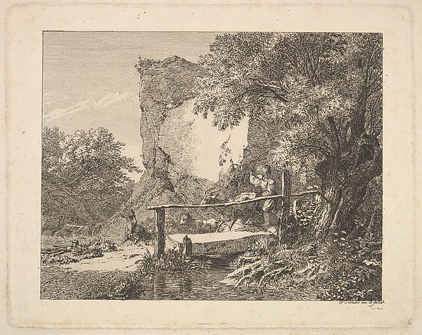 A Boy with Three Goats