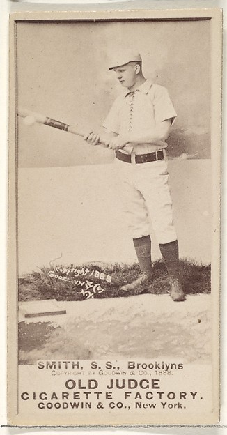 Smith, Shortstop, Brooklyn Bridegrooms, from the Old Judge series (N172) for Old Judge Cigarettes