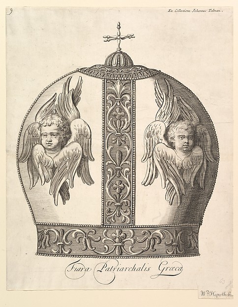 A Greek Patriarchal Crown – Tiara Patriarchalis Graeca (Aubry de La Mottraye's "Travels throughout Europe, Asia and into Part of Africa...,"  London, 1724, vol. I, plate 9)