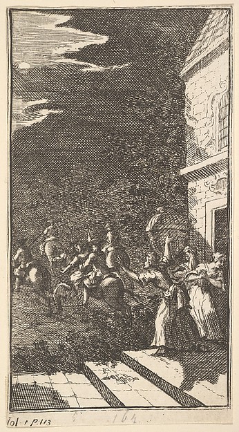The New Metamorphosis, Plate 3: The Bandits Abduct Camilla