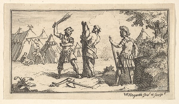 Fustigatio (John Beaver, Roman Military Punishments, 1725)
