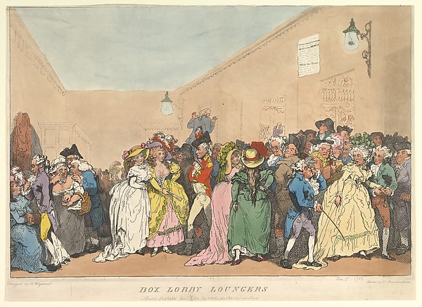 Box Lobby Loungers — Henry Wigstead · Thomas Rowlandson · John Raphael Smith