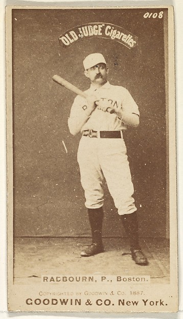 Radbourn, Pitcher, Boston, from the Old Judge series (N172) for Old Judge Cigarettes