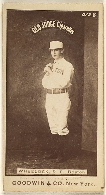 Wheelock, Right Field, Boston, from the Old Judge series (N172) for Old Judge Cigarettes by Goodwin & Company, The Metropolitan Museum of Art
