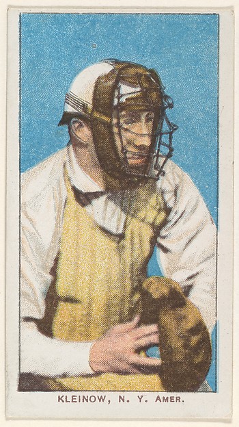 Kleinow, New York, American League, from the White Border series (T206) for the American Tobacco Company