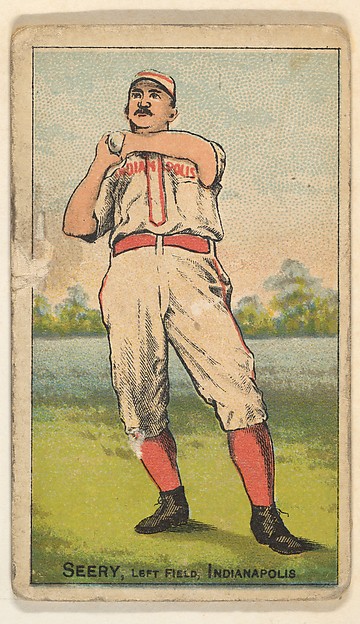 Seery (Hands At Right Shoulder), Left Field, Indianapolis, from the Gold Coin series (N284) for Gold Coin Chewing Tobacco