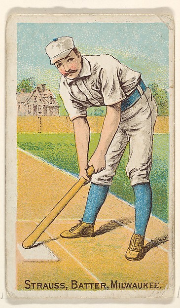 Strauss, Batter, Milwaukee, from the Gold Coin series (N284) for Gold Coin Chewing Tobacco