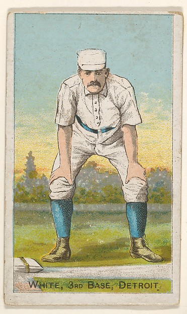 White, 3rd Base, Detroit, from the Gold Coin series (N284) for Gold Coin Chewing Tobacco