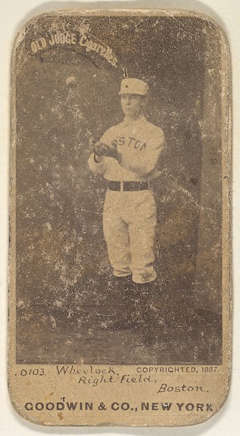 Wheelock, Right Field, Boston, from the Old Judge series (N172) for Old Judge Cigarettes by Goodwin & Company, The Metropolitan Museum of Art