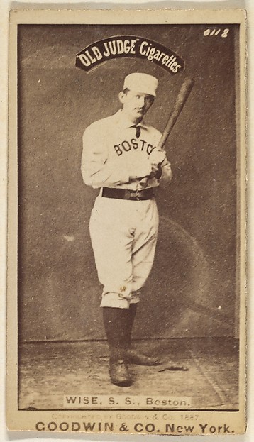 Wise, Shortstop, Boston, from the Old Judge series (N172) for Old Judge Cigarettes
