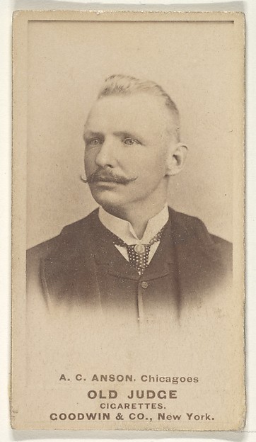 A.C. Anson, Captain, Chicago, from the Old Judge series (N172) for Old Judge Cigarettes