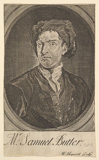 Frontispiece Portrait (Seventeen Small Illustrations for Samuel Butler's Hudibras)