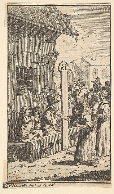Hudibras in Tribulation (Seventeen Small Illustrations for Samuel Butler's Hudibras, no. 7)