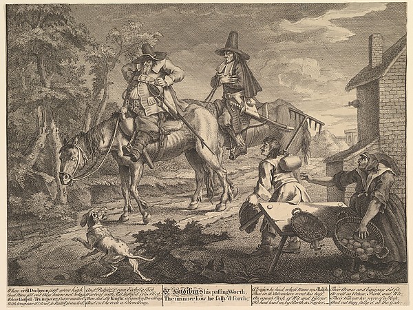 Sr. Hudibras, His Passing Worth, The Manner How He Sally'd Forth": Twelve Large Illustrations for Samuel Butler's Hudibras, Plate 2