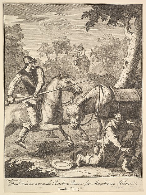 The Adventure of Mambrino's Helmet (Six Illustrations for Don Quixote)