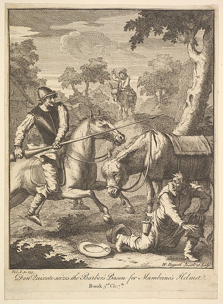 The Adventure of Mambrino's Helmet (Six Illustrations for Don Quixote)