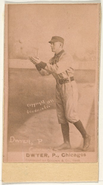 Dwyer, Pitcher, Chicago, from the Old Judge series (N172) for Old Judge Cigarettes by Goodwin & Company, The Metropolitan Museum of Art