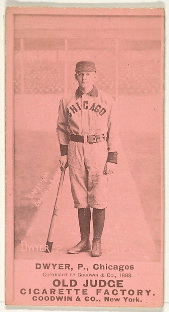 Dwyer, Pitcher, Chicago, from the Old Judge series (N172) for Old Judge Cigarettes by Goodwin & Company, The Metropolitan Museum of Art