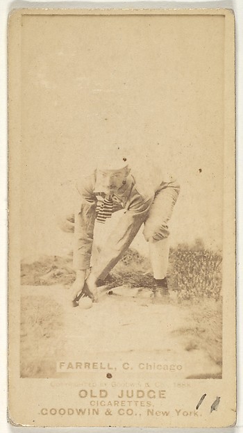 Charles Andrew "Duke" Farrell, Catcher, Chicago, from the Old Judge series (N172) for Old Judge Cigarettes