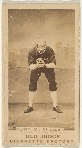 Frank Sylvester "Silver" Flint, Catcher, Chicago, from the Old Judge series (N172) for Old Judge Cigarettes