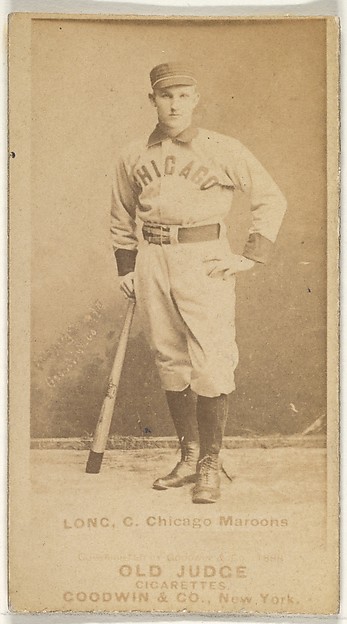 Long, Catcher, Chicago, from the Old Judge series (N172) for Old Judge Cigarettes by Goodwin & Company, The Metropolitan Museum of Art