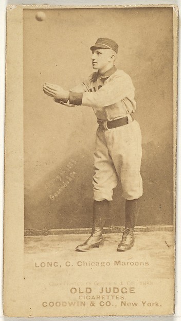 Long, Catcher, Chicago, from the Old Judge series (N172) for Old Judge Cigarettes by Goodwin & Company, The Metropolitan Museum of Art