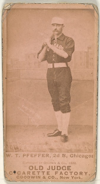 Fred "Dandelion" Pfeffer, 2nd Base, Chicago, from the Old Judge series (N172) for Old Judge Cigarettes