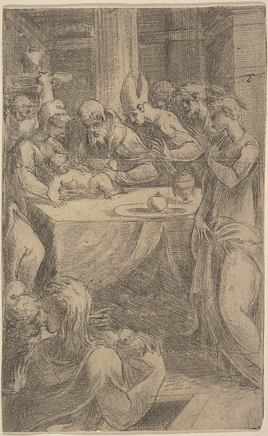 The Circumcision of Christ by Andrea Schiavone (Andrea Meldola)