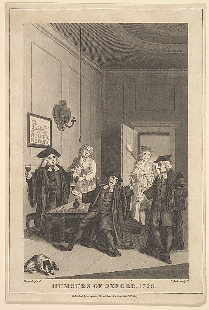 Frontispiece to "The Humours of Oxford"