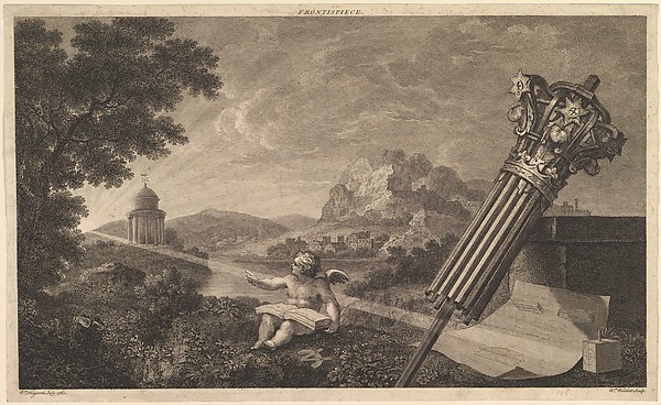 Frontispiece to Joshua Kirby's "Perspective of Architecture" (1761)