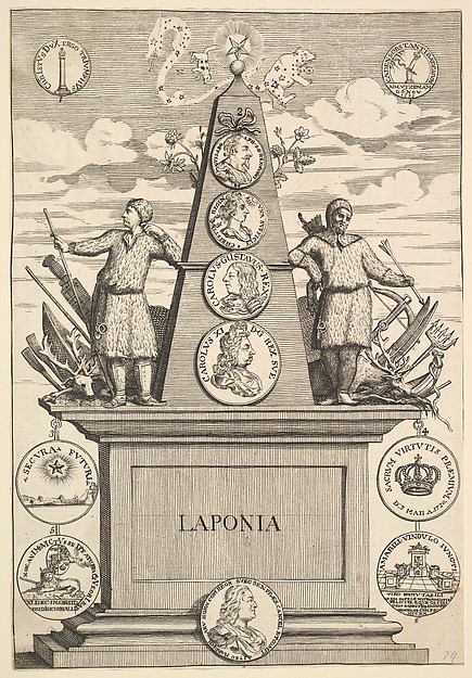 Laponia (Aubry de La Mottraye's "Travels throughout Europe, Asia and into Part of Africa...,"  London, 1724, pl. 312)