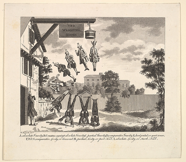 Frontispiece to Clubbe's Physiognomy (or the Weighing House)