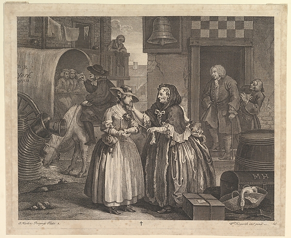 A Harlot's Progress, Plate 1