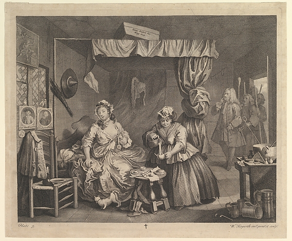 A Harlot's Progress, Plate 3