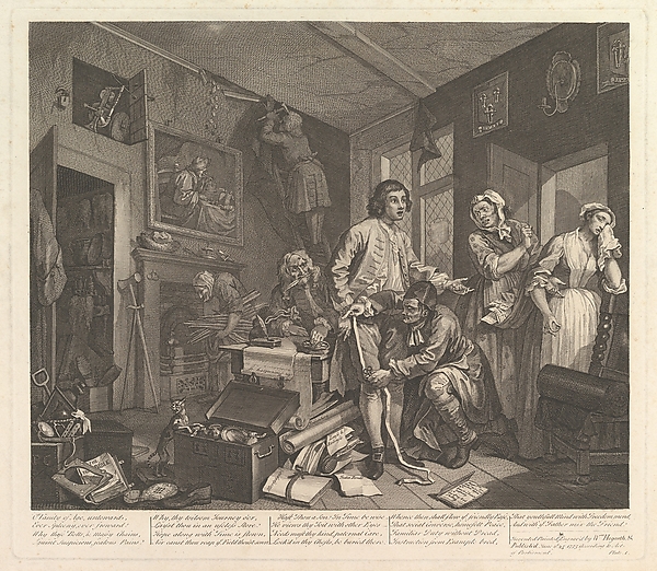 A Rake's Progress, Plate 1
