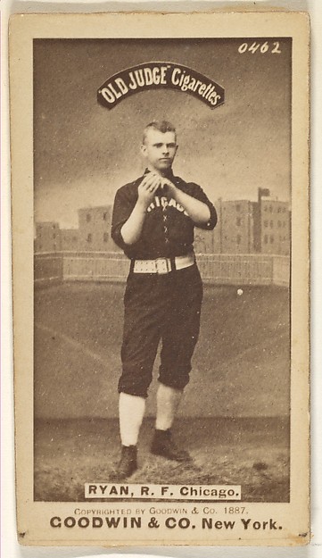 Ryan, Right Field, Chicago, from the Old Judge series (N172) for Old Judge Cigarettes by Goodwin & Company, The Metropolitan Museum of Art