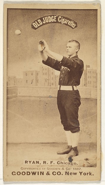 Ryan, Right Field, Chicago, from the Old Judge series (N172) for Old Judge Cigarettes by Goodwin & Company, The Metropolitan Museum of Art