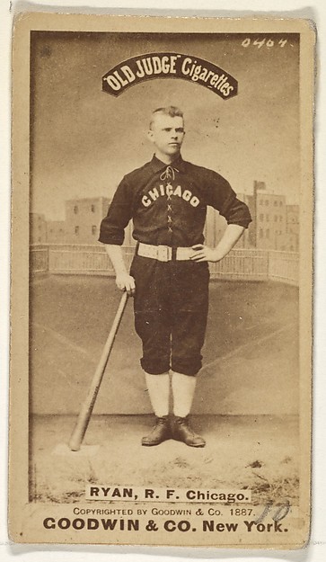 Ryan, Right Field, Chicago, from the Old Judge series (N172) for Old Judge Cigarettes by Goodwin & Company, The Metropolitan Museum of Art