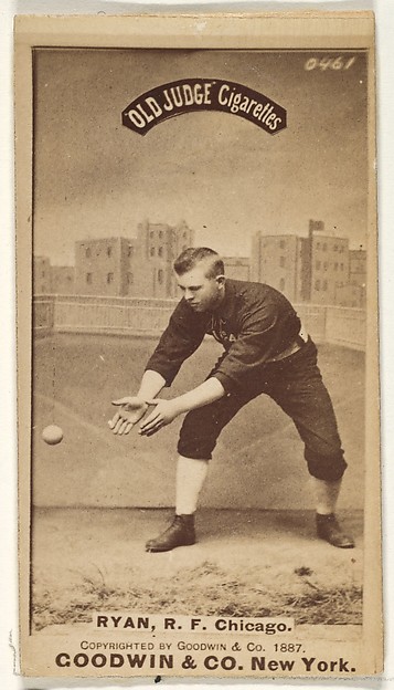 Ryan, Right Field, Chicago, from the Old Judge series (N172) for Old Judge Cigarettes by Goodwin & Company, The Metropolitan Museum of Art