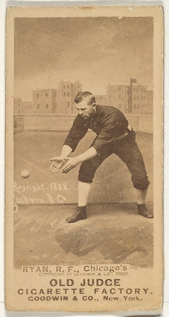 Ryan, Right Field, Chicago, from the Old Judge series (N172) for Old Judge Cigarettes by Goodwin & Company, The Metropolitan Museum of Art