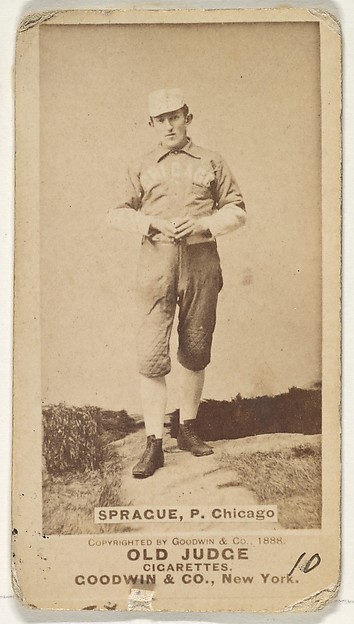 Sprague, Pitcher, Chicago, from the Old Judge series (N172) for Old Judge Cigarettes