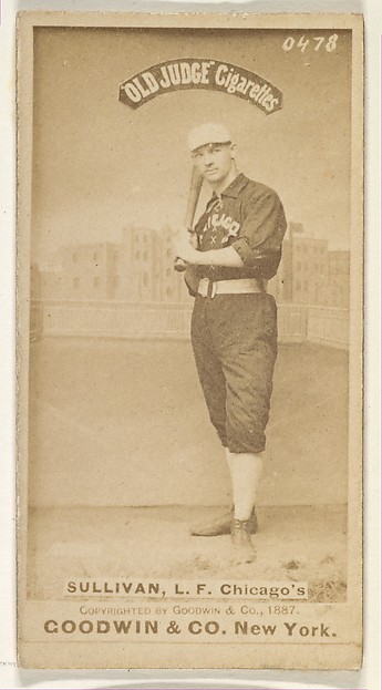 Sullivan, Left Field, Chicago, from the Old Judge series (N172) for Old Judge Cigarettes by Goodwin & Company, The Metropolitan Museum of Art
