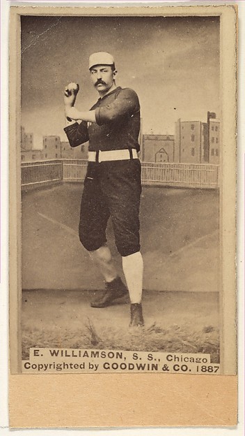 E. Williamson, Shortstop, Chicago, from the Old Judge series (N172) for Old Judge Cigarettes
