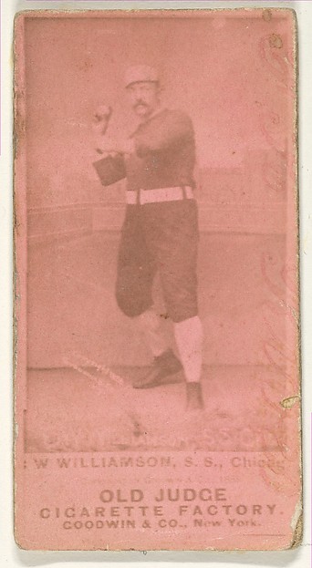 W Williamson, Shortstop, Chicago, from the Old Judge series (N172) for Old Judge Cigarettes