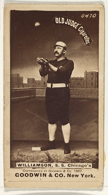 Williamson, Shortstop, Chicago, from the Old Judge series (N172) for Old Judge Cigarettes