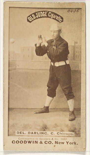 Dell Darling, Catcher, Chicago, from the Old Judge series (N172) for Old Judge Cigarettes