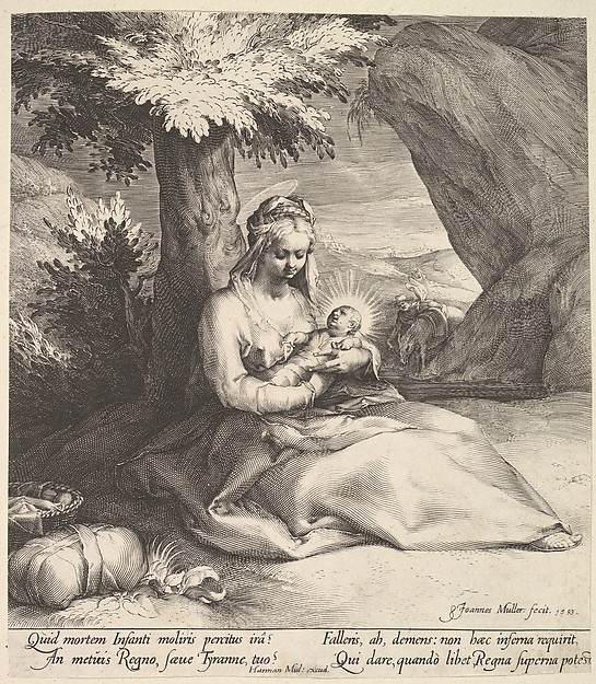 Rest on the Flight into Egypt by Jan Muller