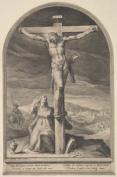 St. Mary Magdalene at the Foot of the Cross by Jan Muller