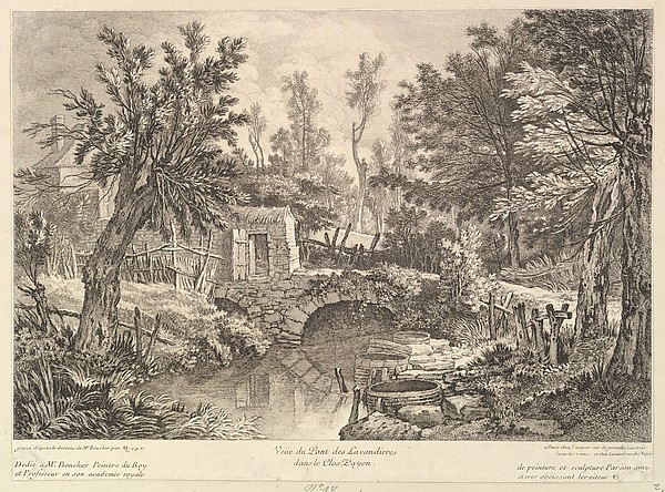 View of the Bridge of Washerwomen at the Peasant House