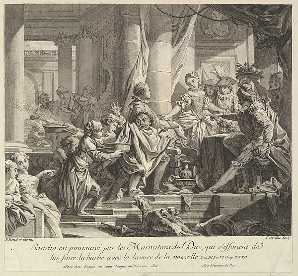 Sancho Pursued by the Kitchen Boys of the Duke